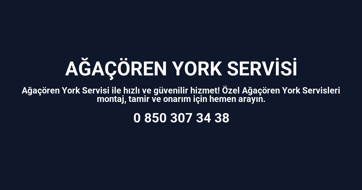 Ağaçören York Servisi